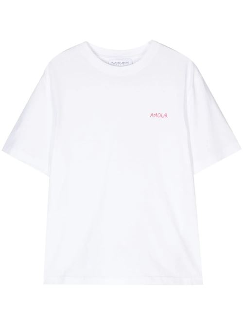 Amour popincourt t-shirt MAISON LABICHE PARIS | QWPOPINAMOURWHITE